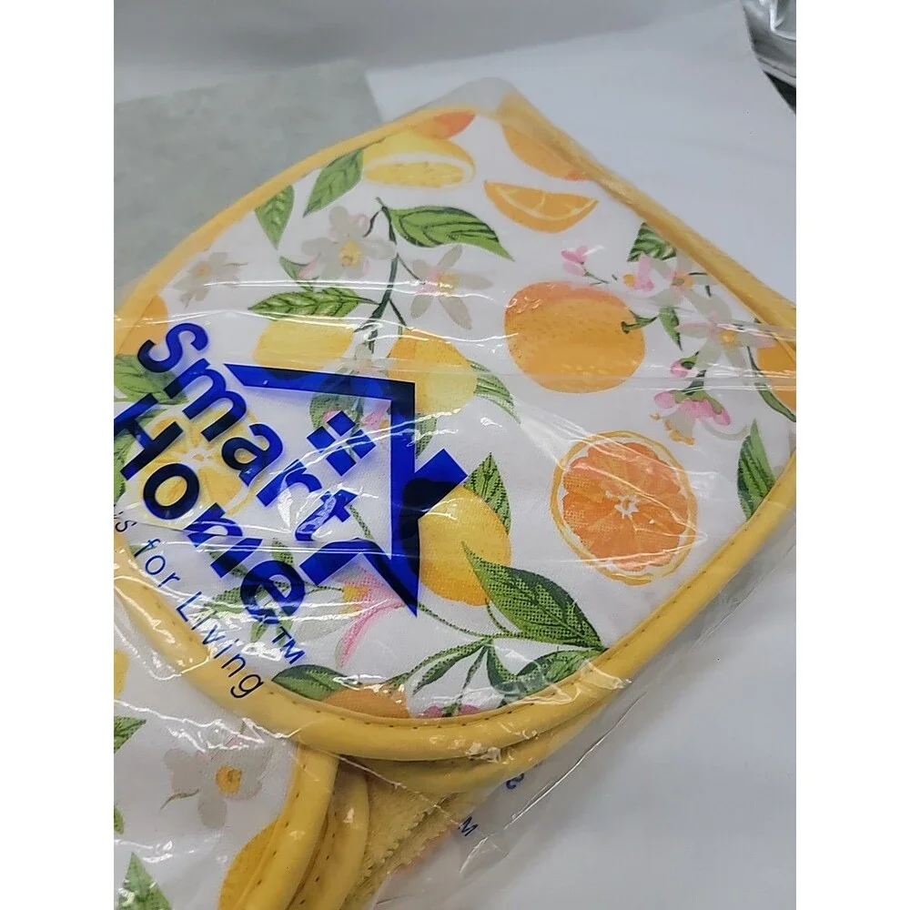 New Smart Home Essentials for Living Yellow Lemons 7 Piece Kitchen Gift Set Vtg